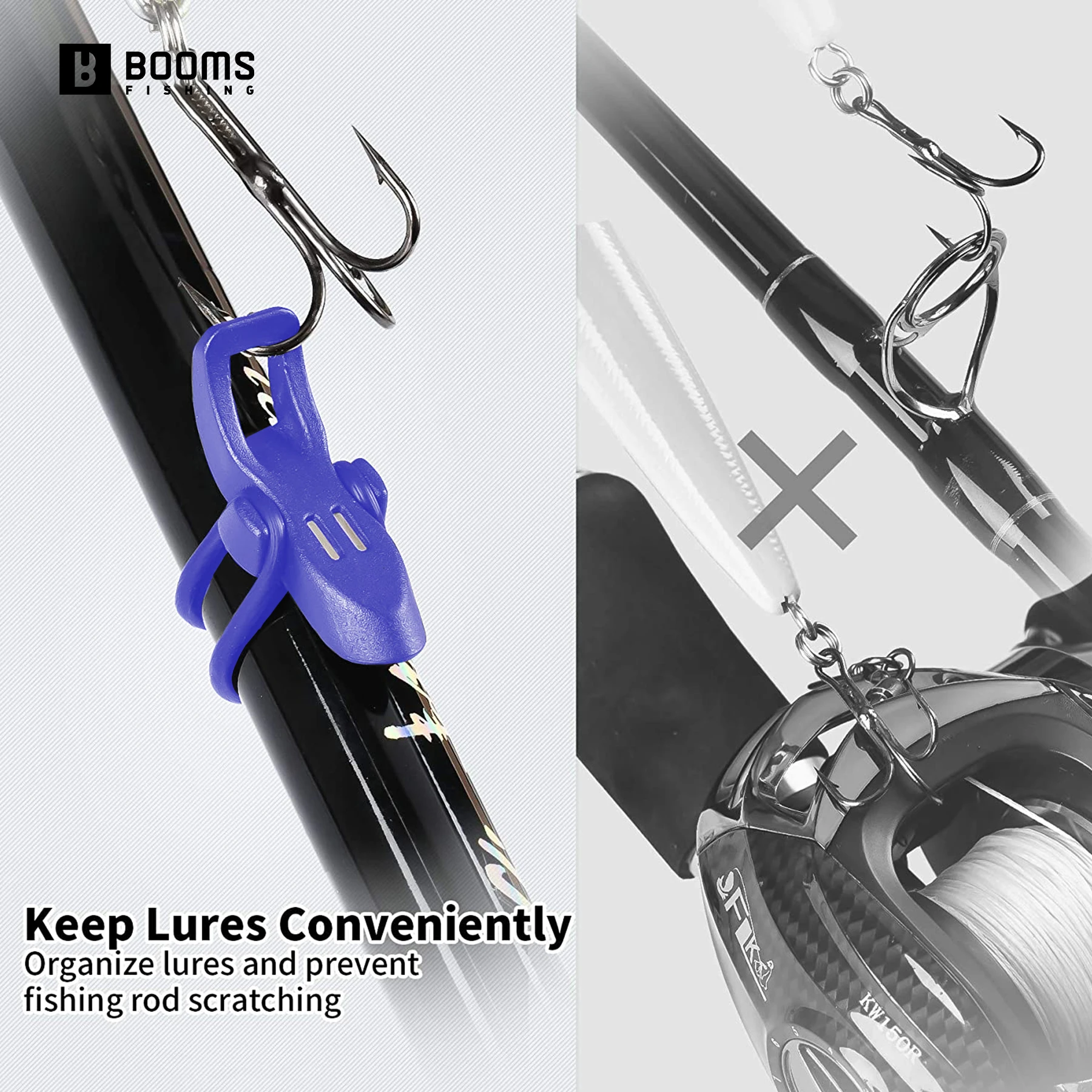 Anzuelo de pesca magnético, soporte seguro para caña de pescar, gancho de plástico para proteger cebo, accesorios portátiles, herramientas, anzuelos de plantilla de señuelo fijo - imagen 2