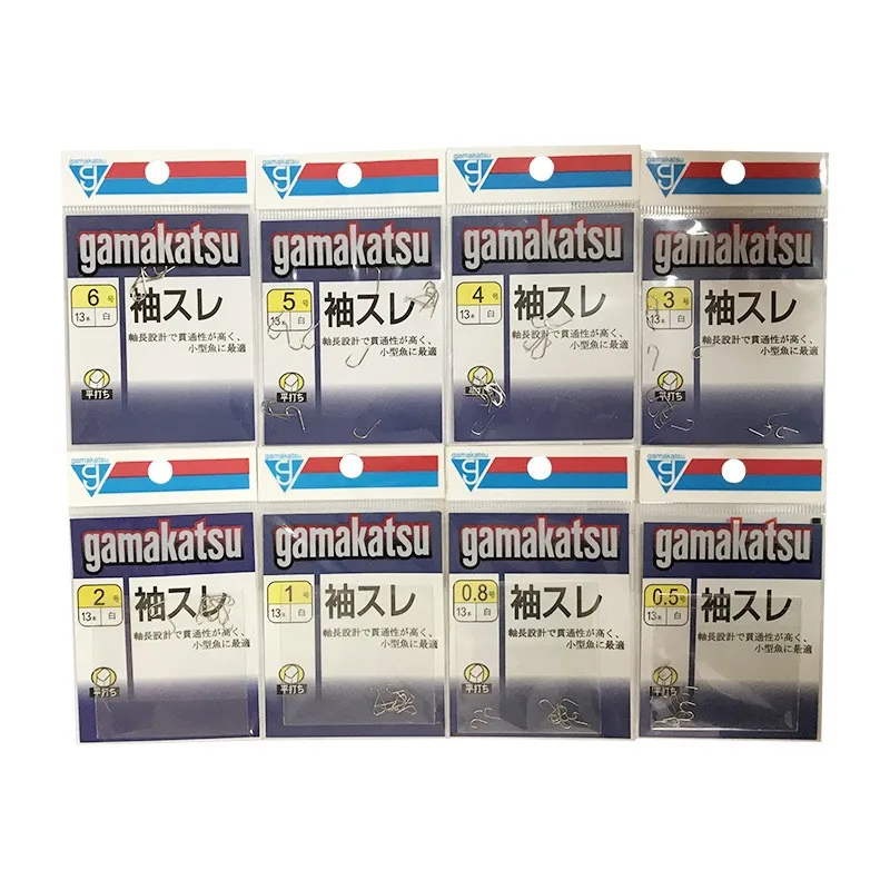 Gamakatsu-anzuelo de pesca con mangas blancas, Piercing fuerte, 1-6 # - imagen 4