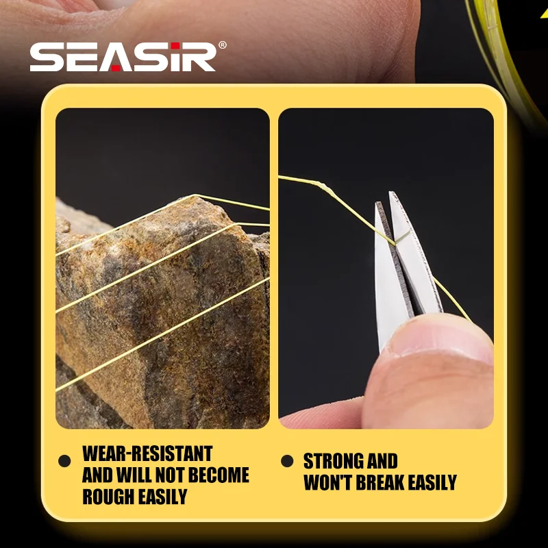 Línea de pesca Seasir Overcast X8 PE, calidad japonesa, 8 multifilamentos trenzados, 100M-300M, 15-50LB, línea principal para línea eléctrica de peces grandes - imagen 5