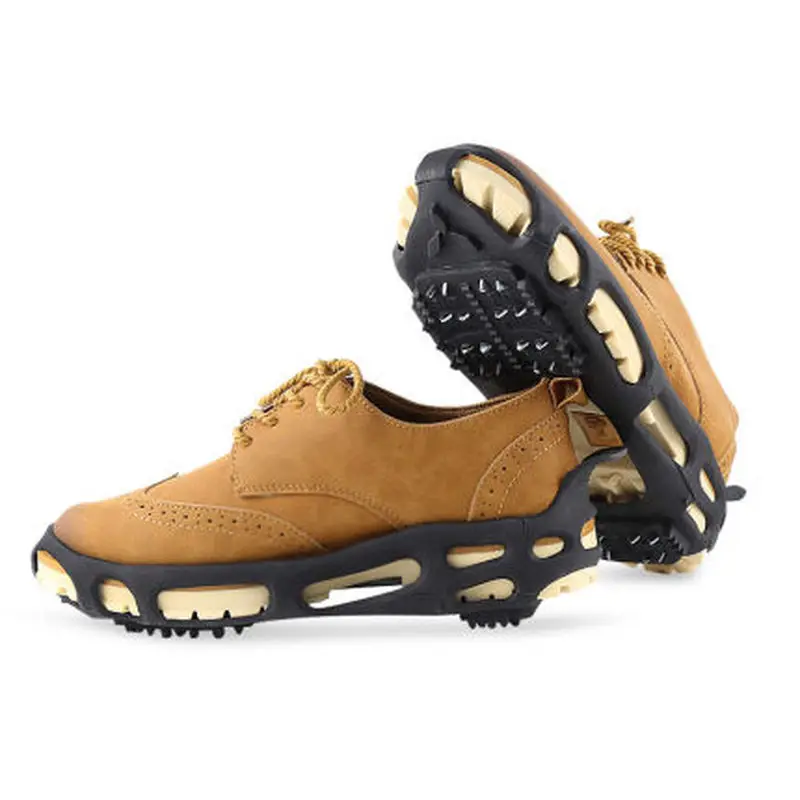 1 Pair 24 Tooth Ice Gripper Spike for Shoes Outdoor Anti Slip Climbing Snow Spikes Crampons Cleats Chain Claws Grips Boots Cover - imagen 3