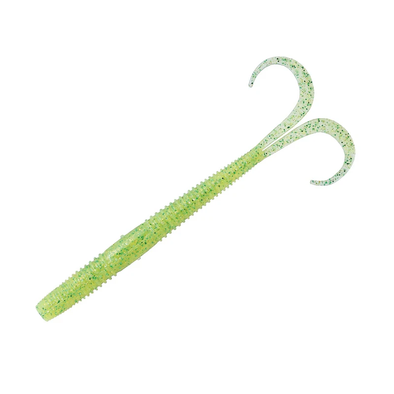 Original japonés OSP doble rizo cola fideos gusano O.S.P doble barba gusano DoliveCurly 4,5 pulgadas punto multicolor - imagen 5