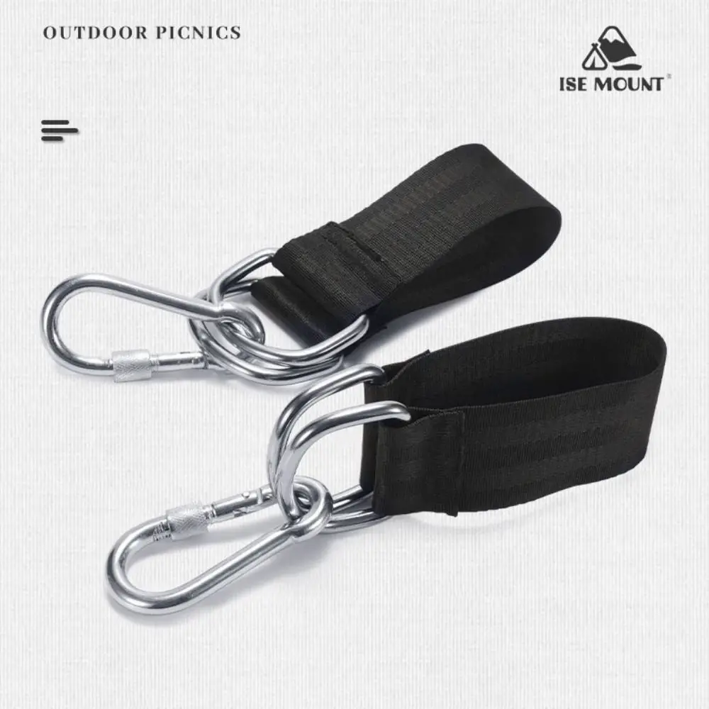 Nueva herramienta negra para correa de columpio para exteriores, correa multiusos resistente a desgarros, encuadernación de 33,5x6,5 cm con hebilla - imagen 5