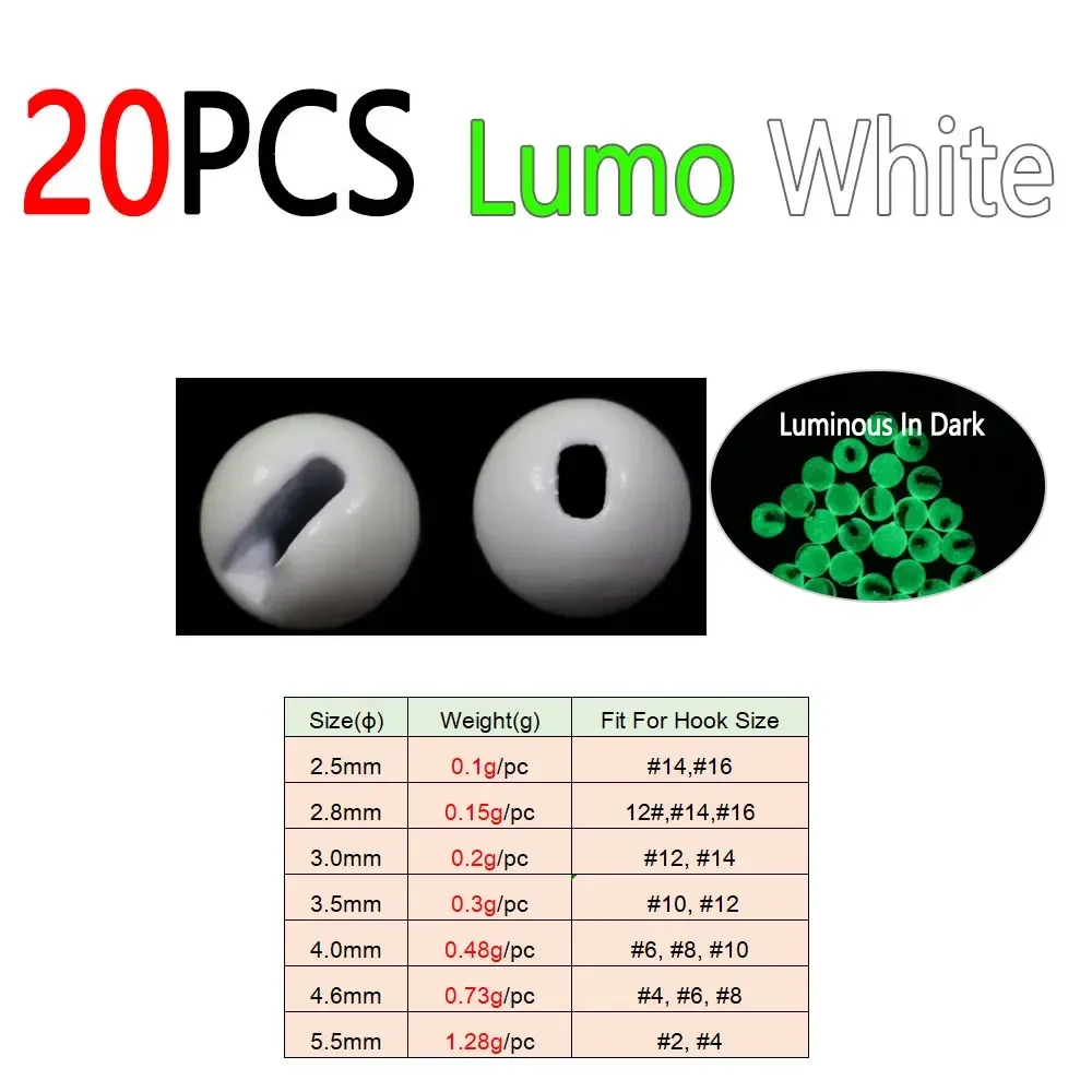 20pcs Lumo White