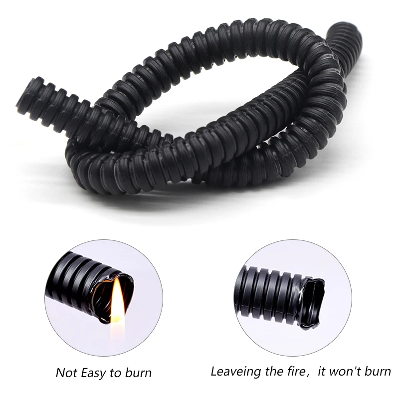 Tubo corrugado aislado PP 1‑10 m – Enhebrado de cables y protección de mallas - imagen 2