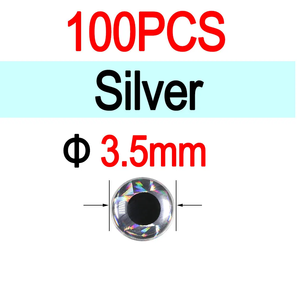 3.5mm Silver 100pcs