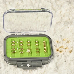 Elite TG 18 uds/24 Uds. Juego de cabezales de plantilla de lágrima para pesca en hielo dorada de invierno, 3,0 ~ 5,0mm, todos los colores brillantes, anzuelos de perca Hayabusa Crappie