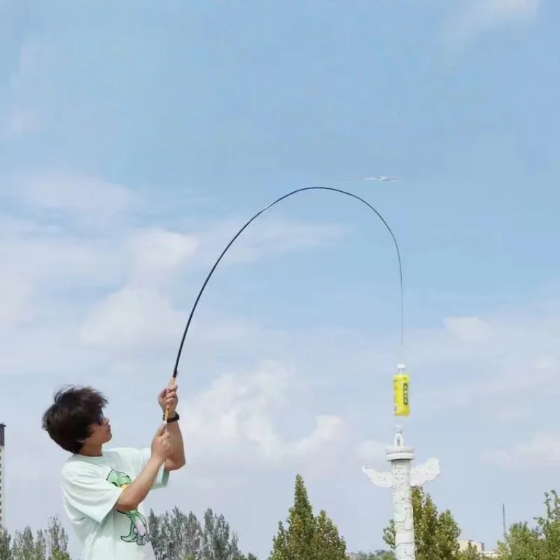 Caña de pescar de corriente 1,2 M/1,5 M/1,8 M/2,1 M/2,4 M/2,7 M/3,0 M/3,6 M/aparejos de pesca telescópicos de fibra de carbono para agua dulce - imagen 4