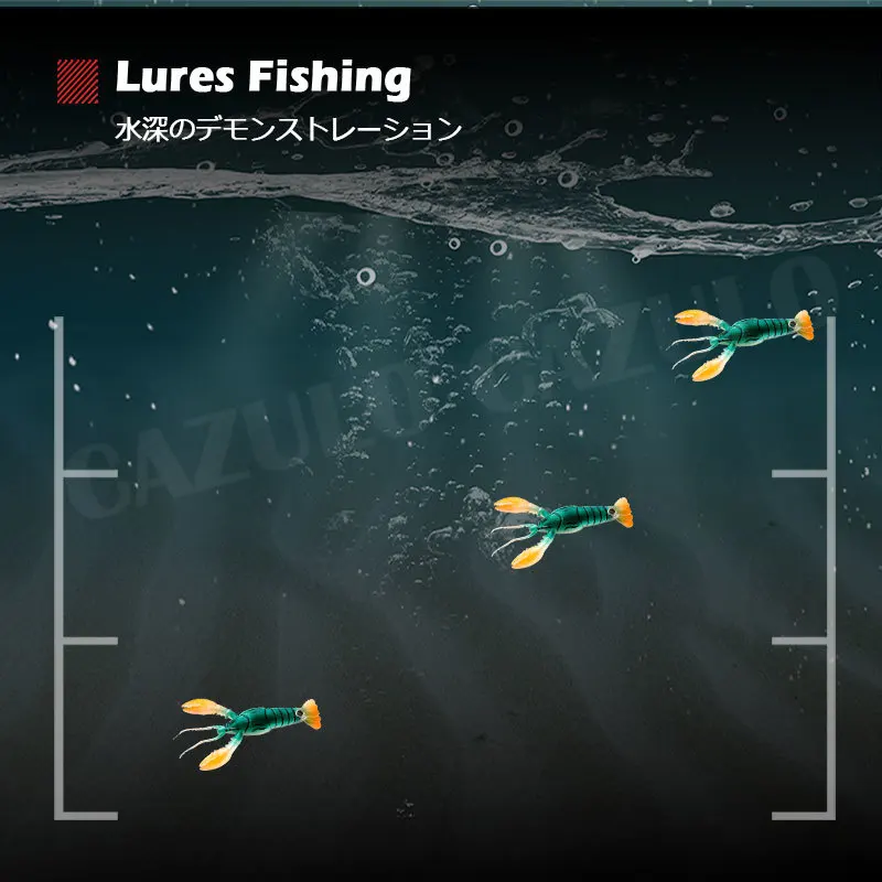 Señuelo blando de Pesca, accesorio Artificial de hundimiento, 95mm, 6g, langosta, camarón, plástico, Leurre Souple, 2023 - imagen 4