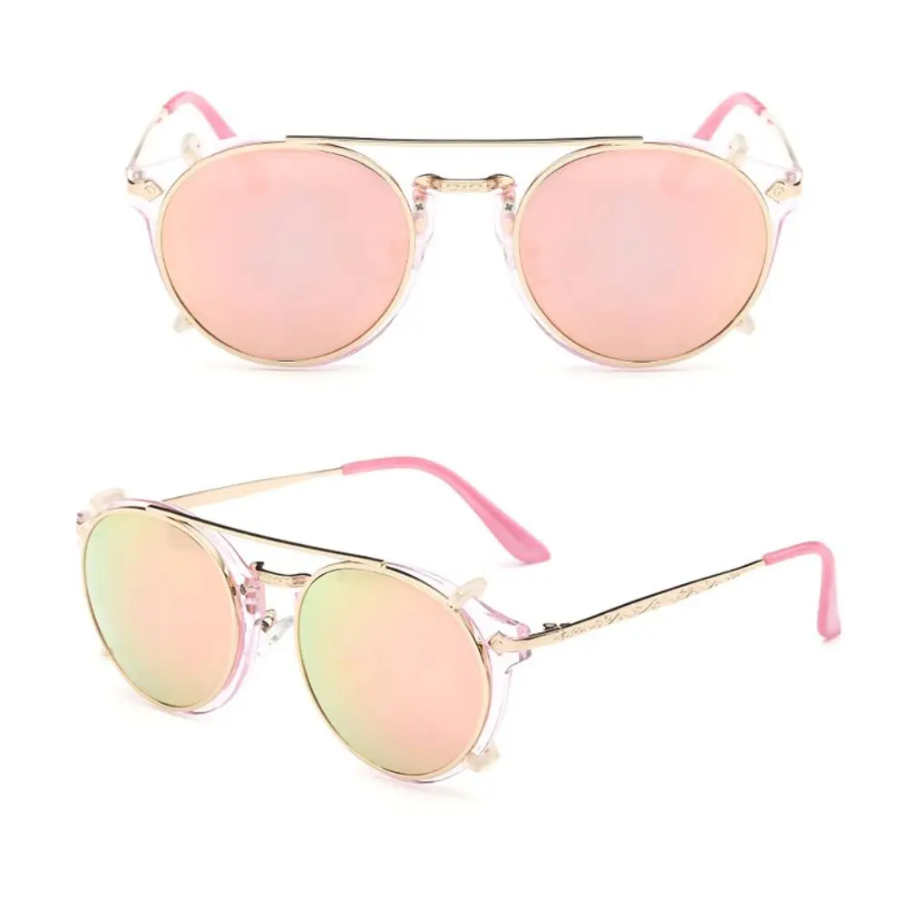 Gafas de sol coreanas de doble capa Steampunk abatibles con tapa, gafas Punk de dos usos, gafas de sol negras, gafas de sol para exteriores - imagen 3