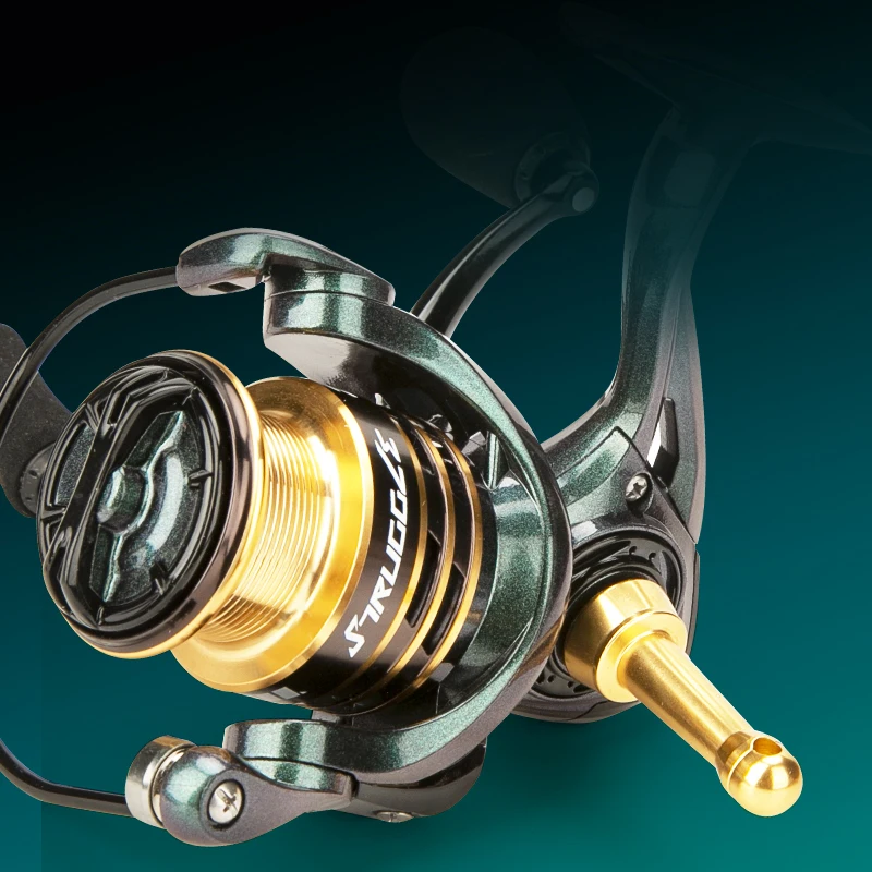 CEMREO, nuevo carrete giratorio, serie 2000, doble perilla, mango, carrete de pesca, aparejos de pesca para pesca - imagen 3