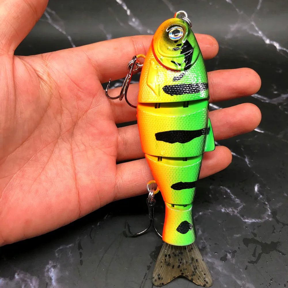 GREENSPIDER-señuelo de piezas de cuerpo duro, aparejo de cebo de pesca de lucio, articulado, 140mm/38,8G, Swimbait, nuevo - imagen 5
