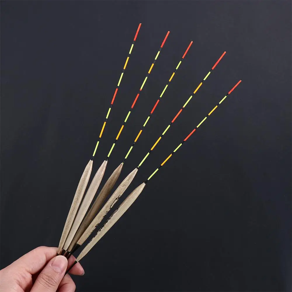 Flotador de pesca con tubo, Bobbers flotantes de hielo, flotadores de agua poco profundos, flotador Vertical, Balsa, Peche, flotadores de pesca de madera - imagen 5