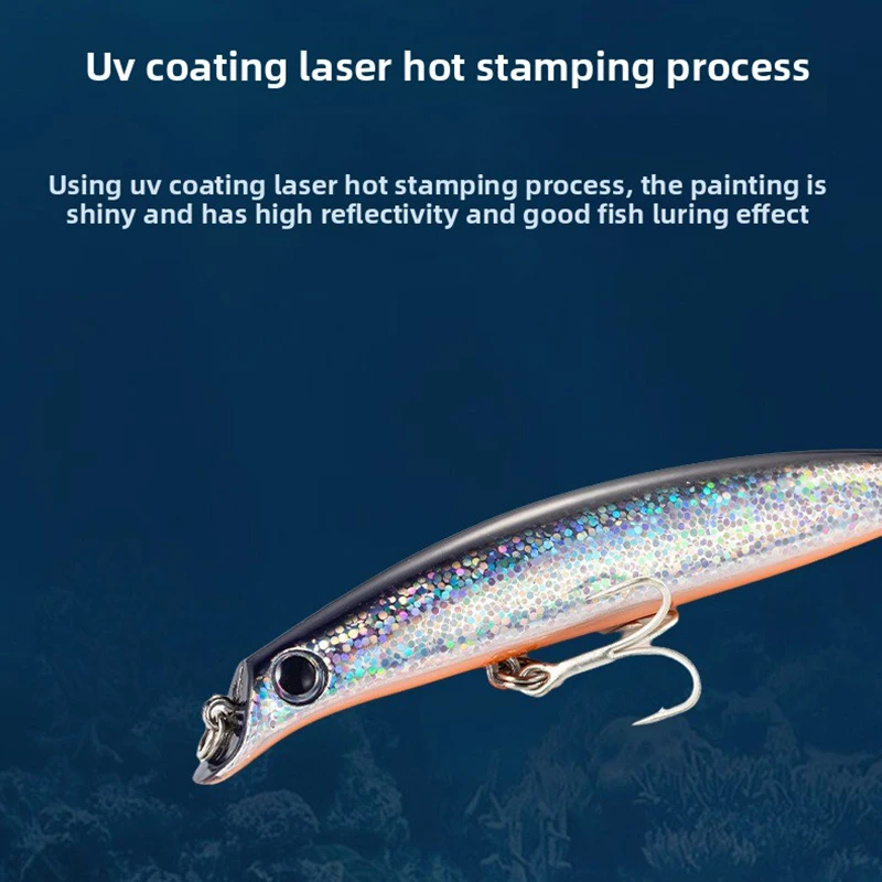 Señuelo de pesca Testar, 110mm, 13g, cebo flotante de pececillo de fundición larga, Wobblers, Jerkbait sin labios para lubina, Lucio, trucha, aparejos de pesca - imagen 5