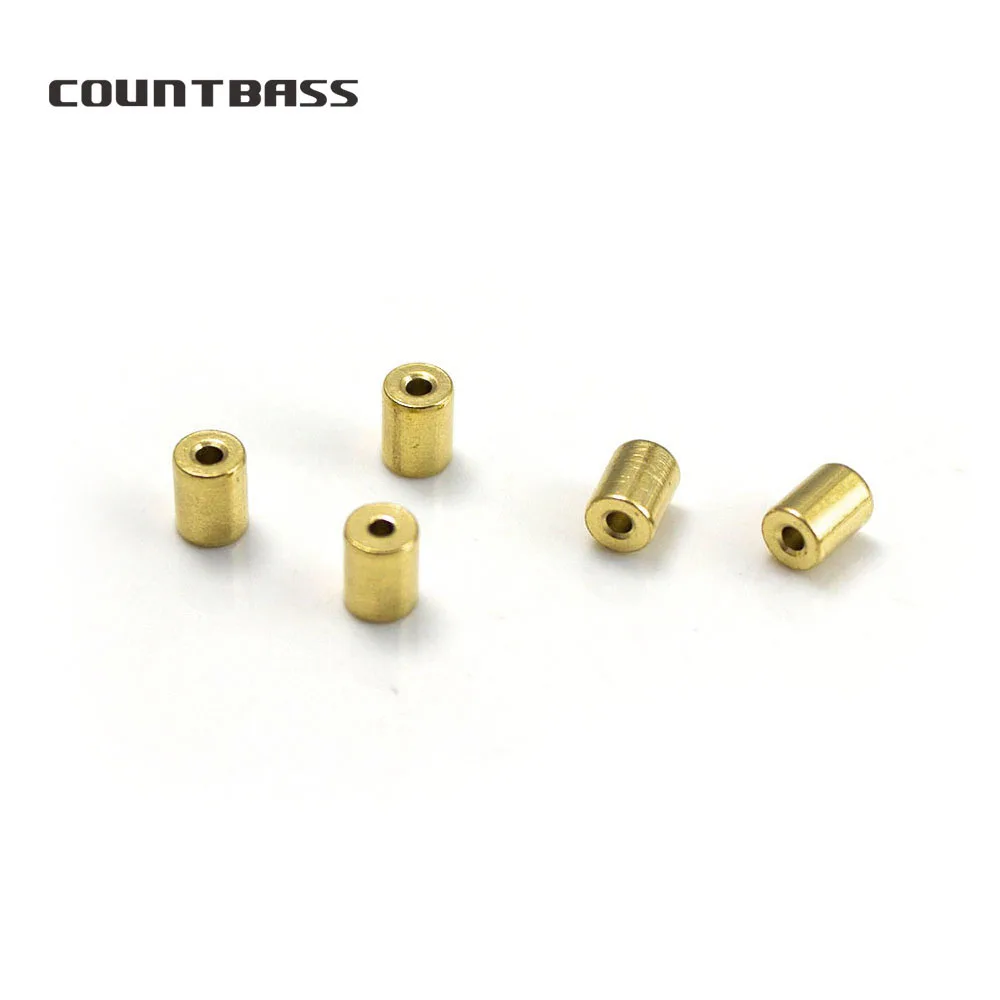 Countbass 10 Uds. Tickers de latón cuerpos de señuelo peso de pesca plomo tuerca de remache ciego, señuelos giratorios DIY - imagen 4