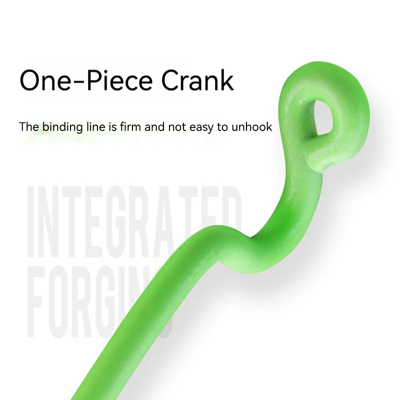 Anzuelo de pesca luminoso de 10-50 Uds., anzuelo compensado de manivela ancha de acero al carbono para señuelo de gusano suave, anzuelos de pesca de carpa con púas para lubina - imagen 5