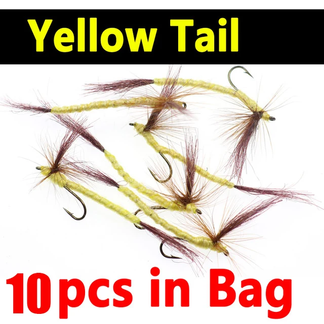 10pcs yellow tail