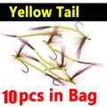 10pcs yellow tail