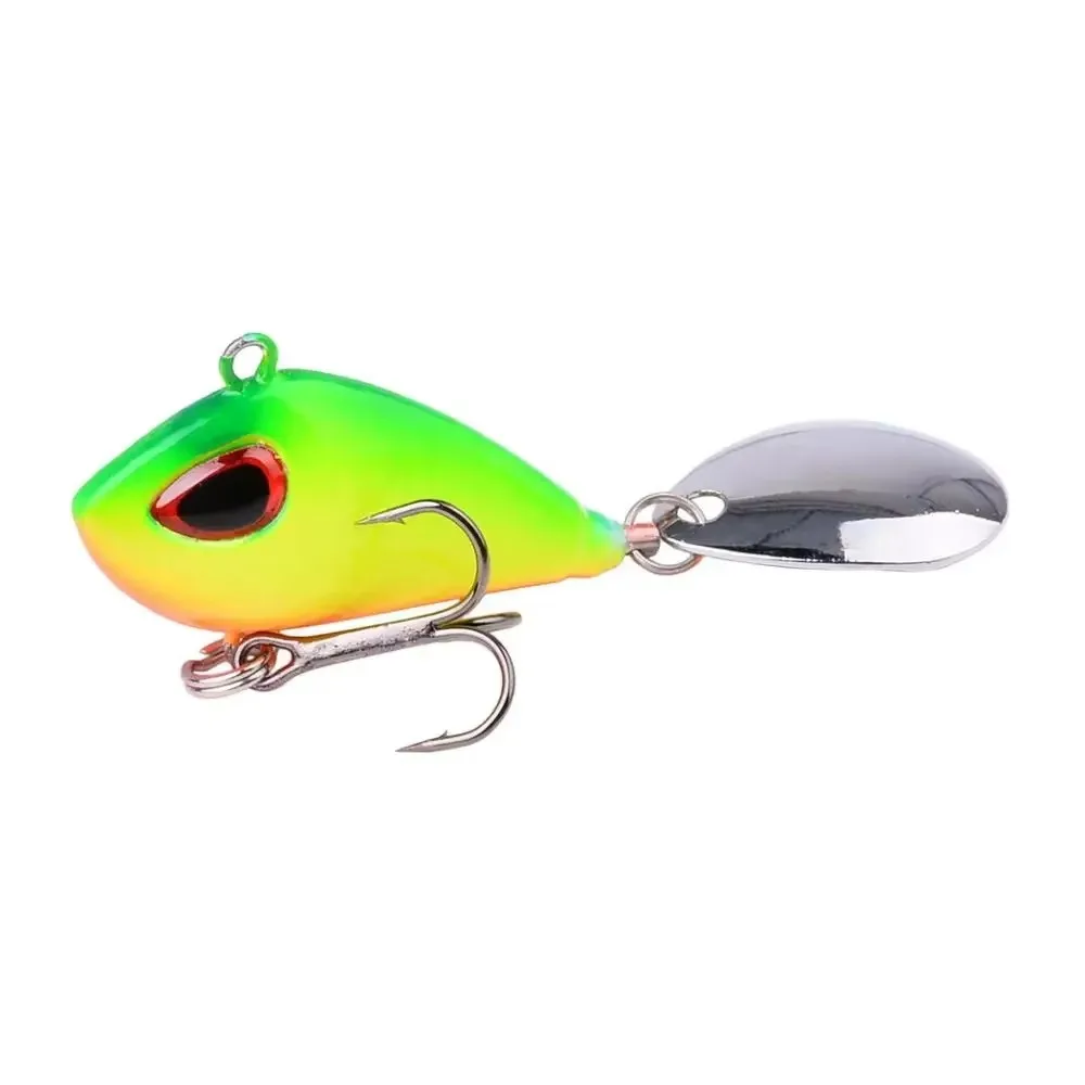 1 Uds 6g/10g/17g/25g VIB de Metal giratorio con cuchara señuelo de pesca Spinner Pin hundimiento Crankbait lentejuelas cola cebos de lubina aparejos - imagen 5