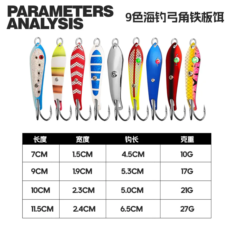 Anzuelos dobles de Metal, cebo en forma de cuchara, pesca en tren con señuelo, pesca en los mares altos, pesca de trucha, Bar, pesca de entrenamiento - imagen 2