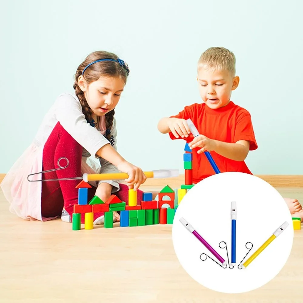 Silbato deslizante clásico de juguete con varilla deslizante de acero, flauta divertida que sopla ABS + juegos infantiles de acero inoxidable para padres e hijos - imagen 5