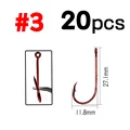 20pcs size 3 red