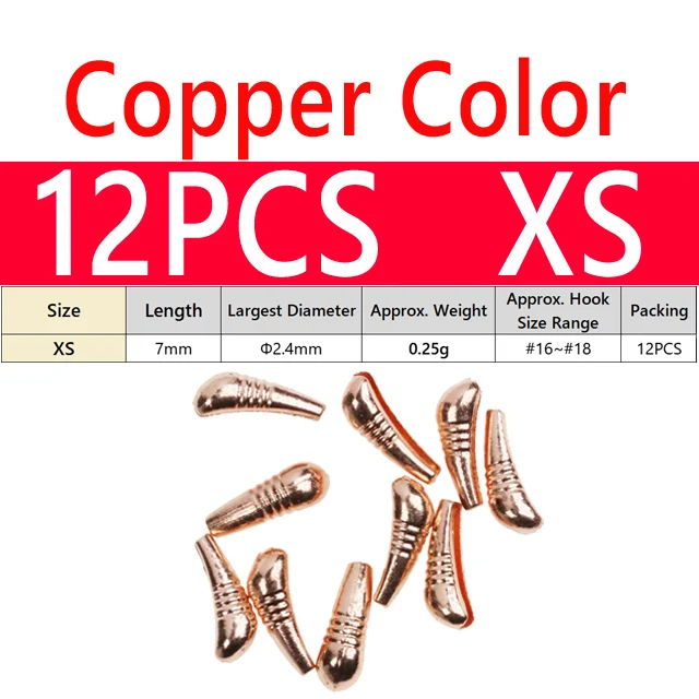 12PCS XS Copper