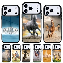 Carcasa iPhone diseño caballos – Funda protectora para pesca deportiva
