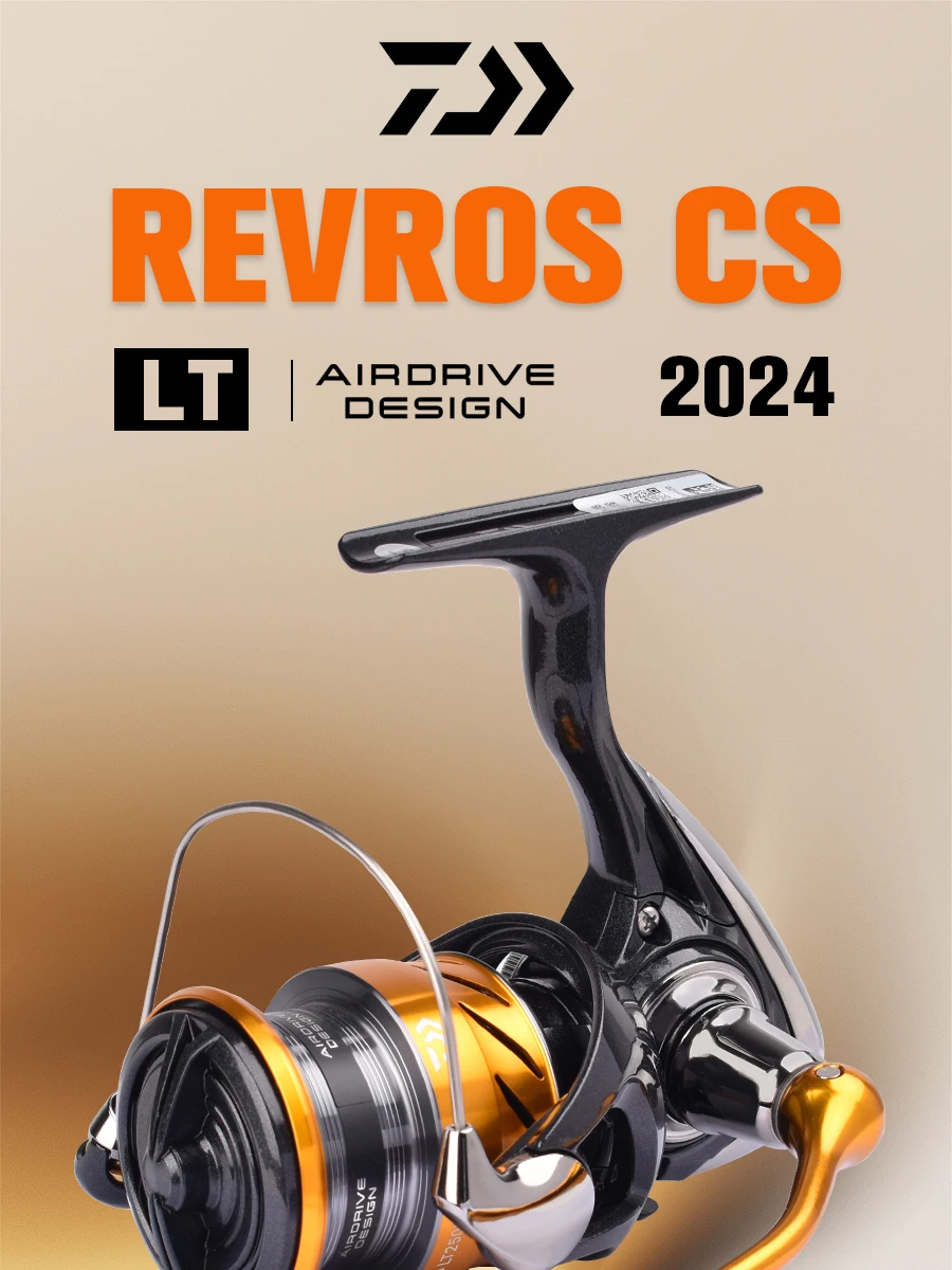 Carrete giratorio DAIWA REVROS CS LT, vista lateral