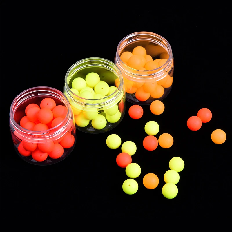 Flotadores flotantes de pesca de 30 piezas y 12mm, Bola de derrape fluorescente, indicador de golpe de espuma, bolas de flotabilidad, accesorios de pesca - imagen 2