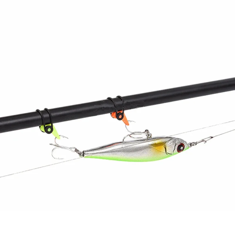 5 unids/lote de anzuelo de pesca de plástico, soporte seguro para señuelos, accesorios, anzuelos, mantenimiento seguro para caña de pescar, herramienta de fundición de cebo - imagen 5