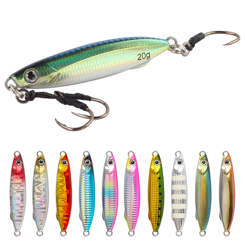 MAGIC WORKS Metal Jig Fishing Lures Spoon 15g 20g 30g 40g Sea Fishing Lure Perch Baits Slow Jigging Artificial Bait Fish Tackle - imagen 3