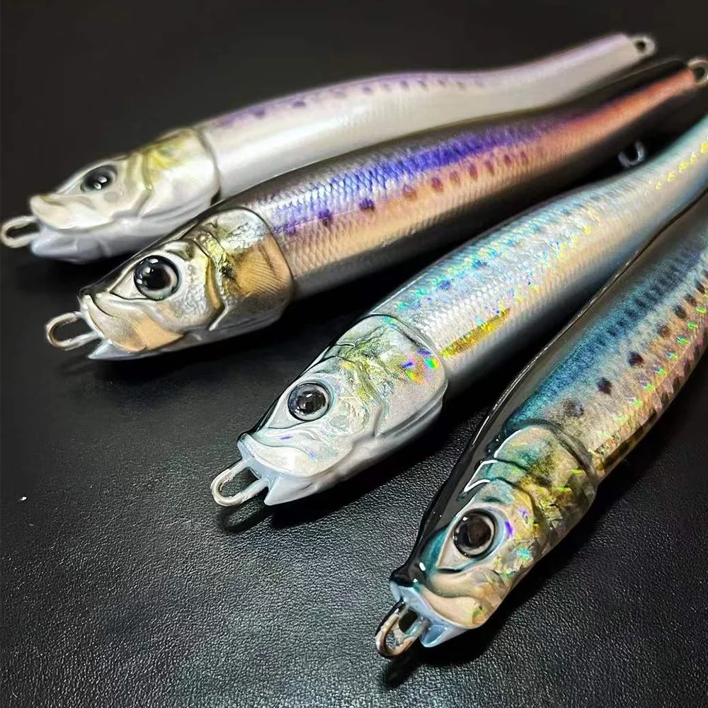 Plantilla de Metal que se hunde 3D, 6,5 cm, 40g, arrastre, pesca en la costa, lubina, trucha, señuelo Isca, cebo Artificial, Pesca, anzuelo de agua salada - imagen 2