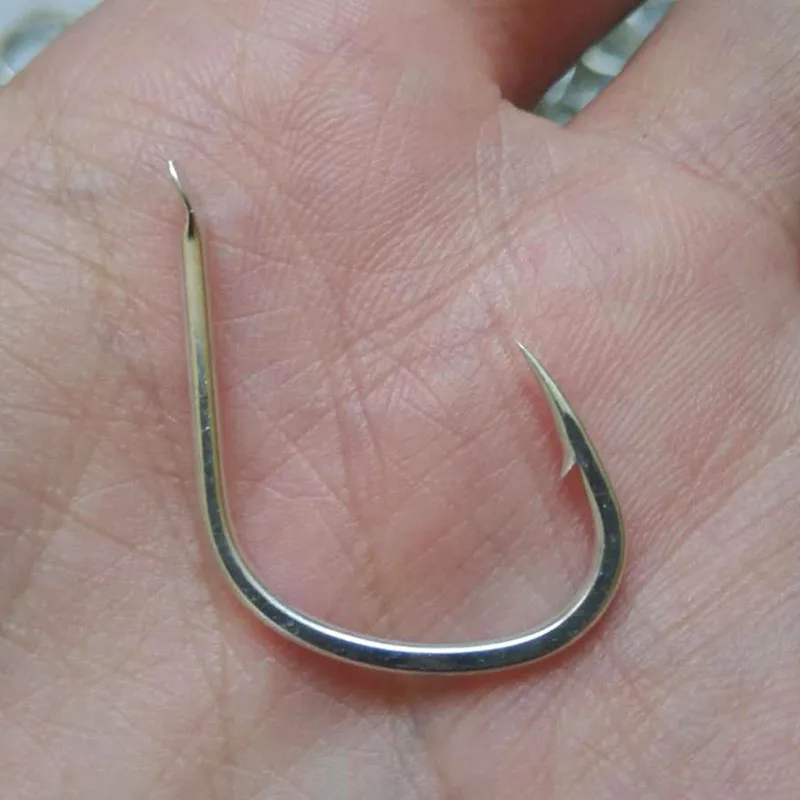 100 Uds anzuelos placa de hierro de acero rico en carbono Jigging lento océano barco agua salada suministros de Pesca en el mar gancho señuelo accesorios Pesca - imagen 3