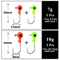 4Pcs red green hooks