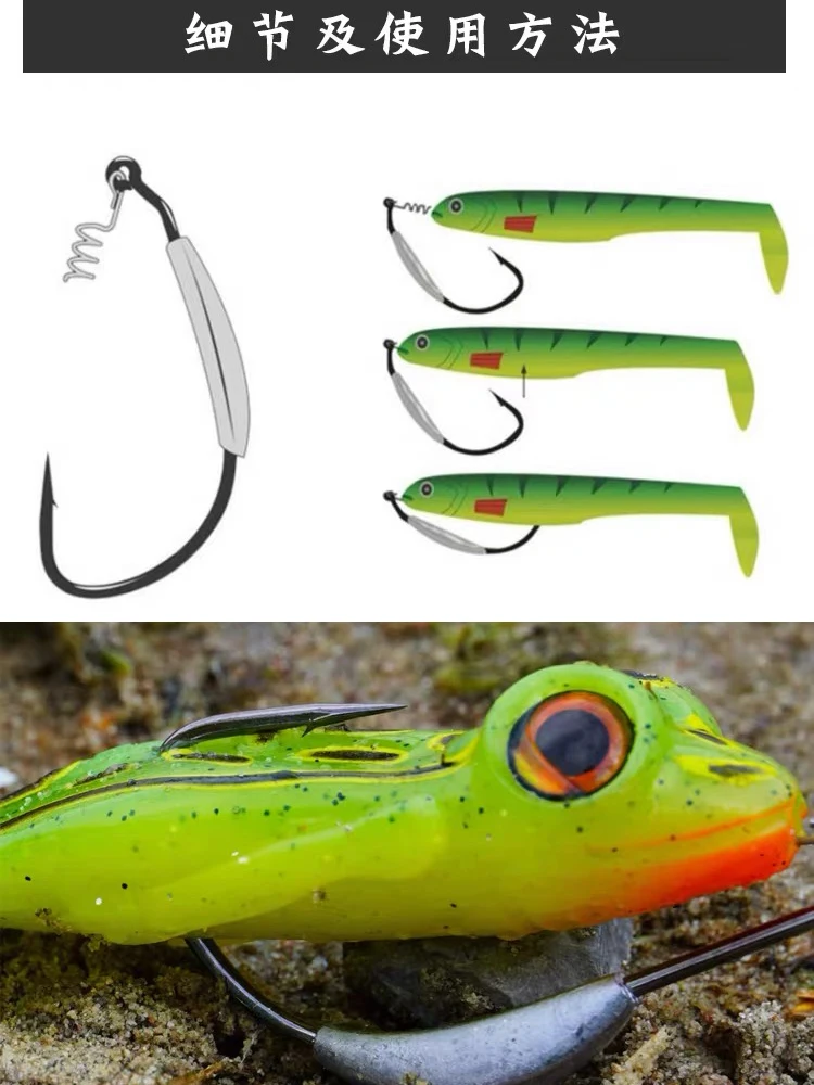 Señuelo japonés Gamakatsu Gamakaz Superline, cebo de natación, anzuelo de plomo para el vientre, fuerte, anticaída, vientre ancho - imagen 5