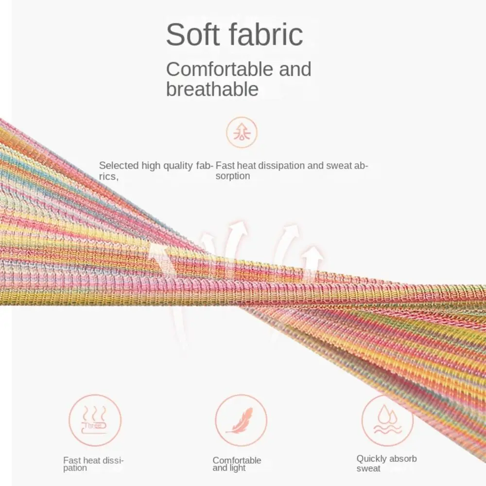 Diademas elásticas para Yoga, fibra de poliéster/el LICRA, banda para el sudor transpirable para Yoga, absorbe el sudor, banda para el cabello duradera para Yoga, bicicleta para montar - imagen 4