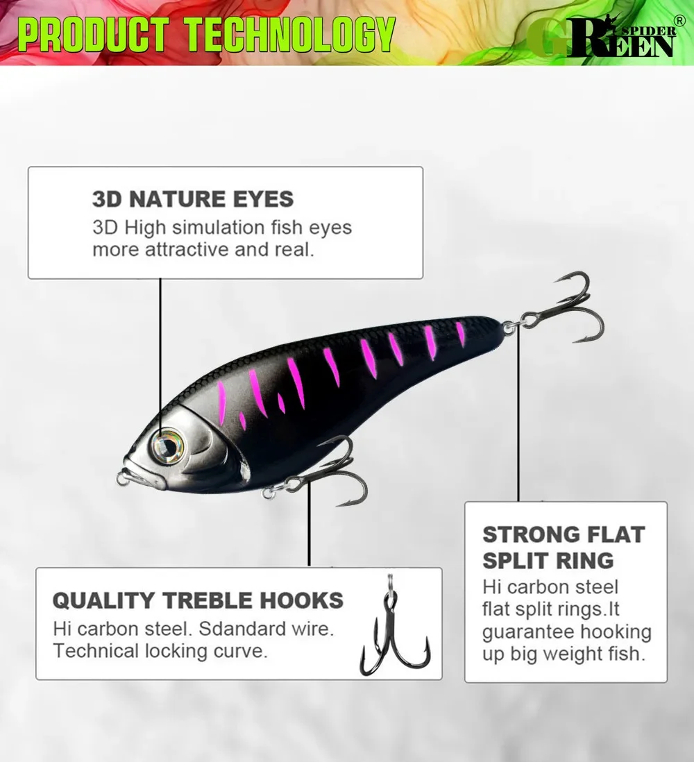 Jerkbait en acción de pesca