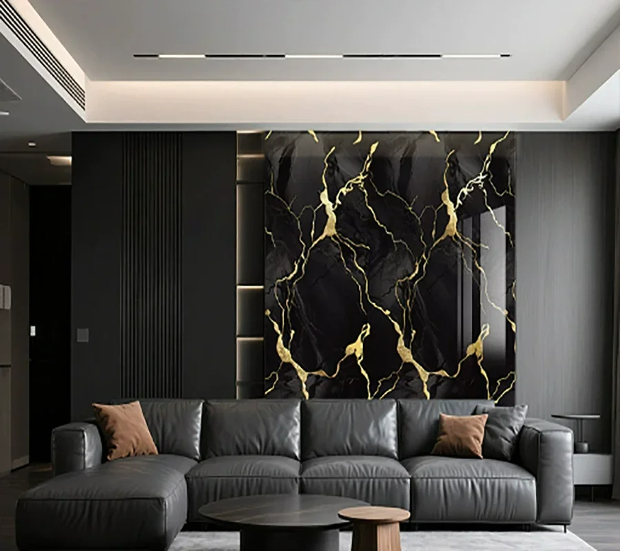 Vinilo adhesivo efecto mármol – Decoración de pared para baño y salón
