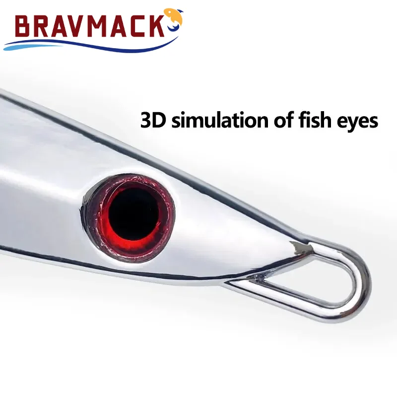 Jig de zinc con ojos 3D – Cabeza de plomo para pesca - imagen 2