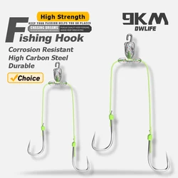 9KM 8cm 3 vías giratorios 5 uds T-Turn Triple pesca giratoria conector de línea cruzada nuevas inventos