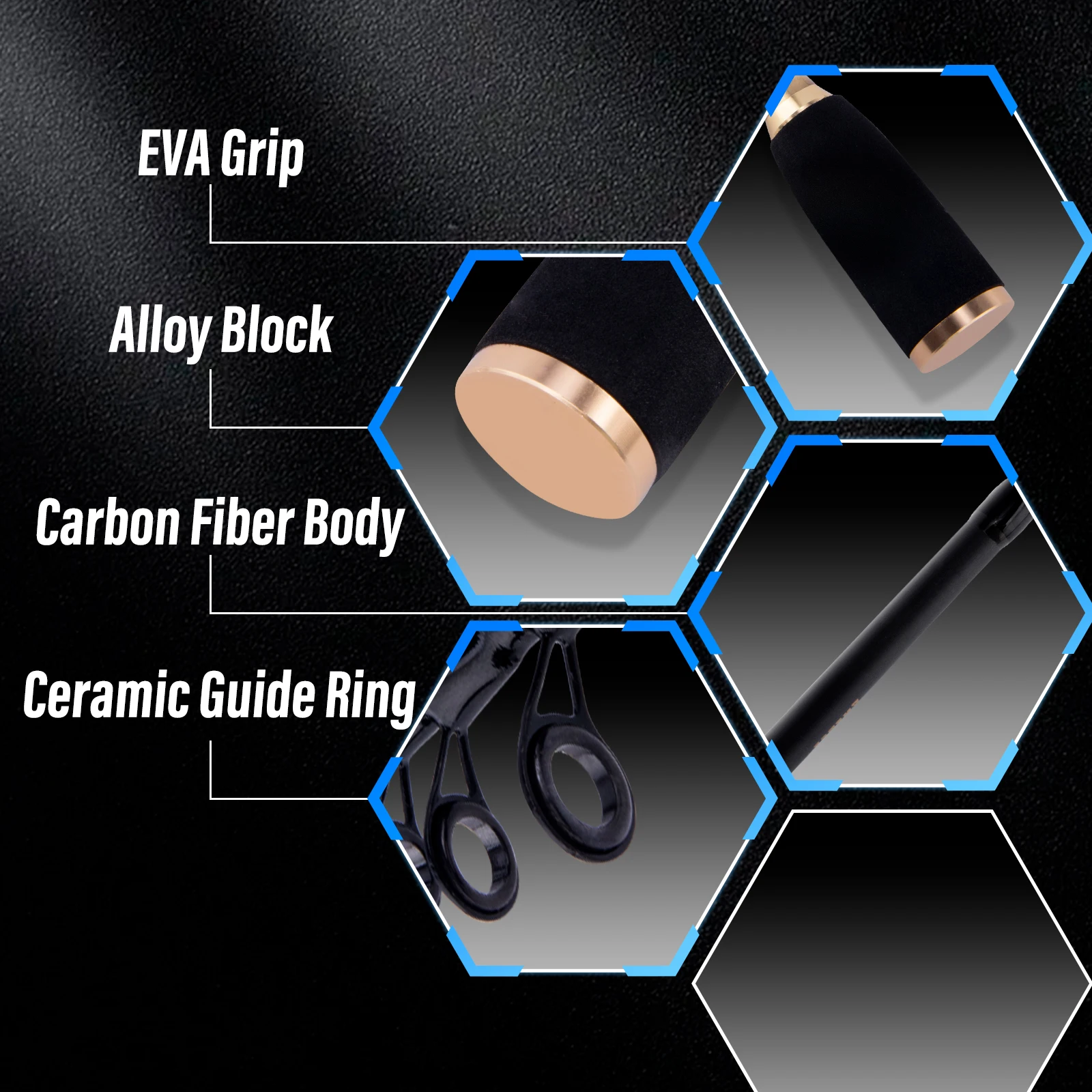 1.8m Telescopic Carbon Fishing Rod Ultralight Rock Fishing Rod Spinning Rod Fishing Squid Jigging Rod for Sea Boat Surf Fishing - imagen 5