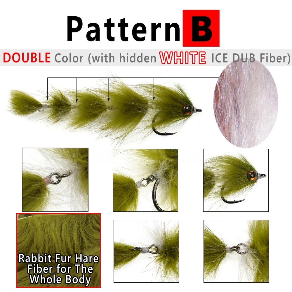 Wifreo 4,13 "cambiador Finesse pez articulado columna Streamer mosca gran juego Baitfish trucha lubina Lucio Tarpon señuelo de pesca de agua salada - imagen 5
