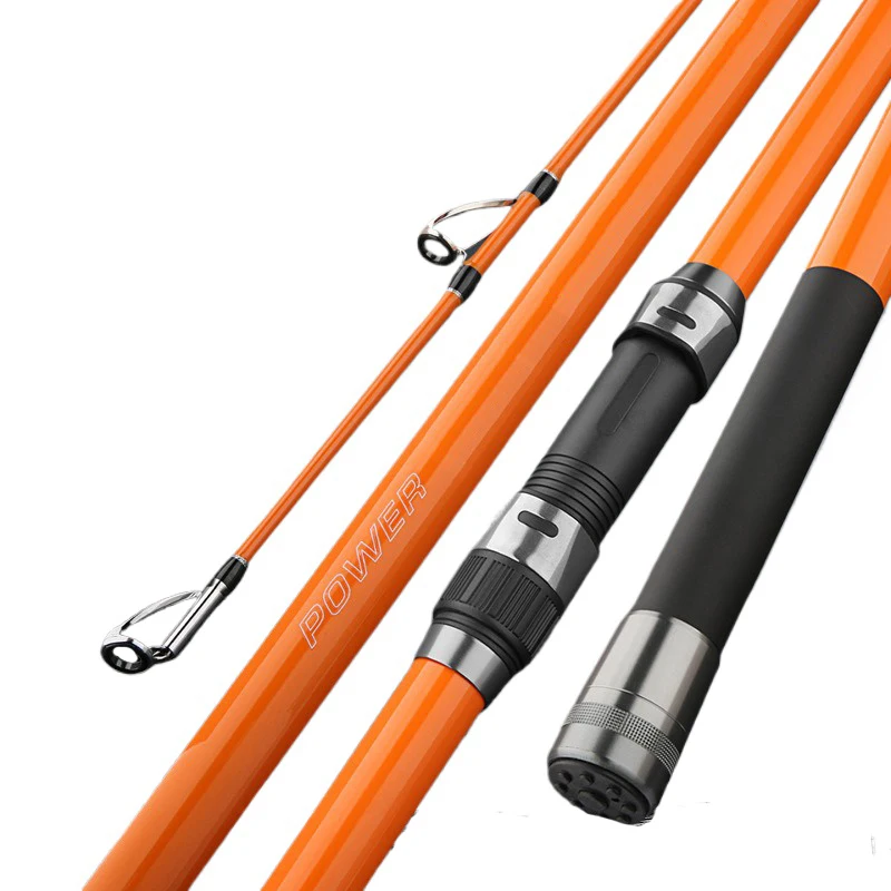 Caña surfcasting portátil carbono en tramos para agua salada