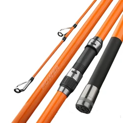 Caña surfcasting portátil carbono en tramos para agua salada