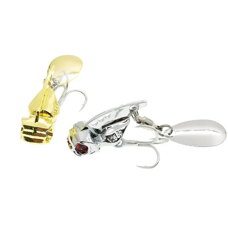Nuevo Vib señuelo de Metal cuchara de pesca señuelos lentejuelas Spinnerbait luz vibratoria Japón aparejos de pesca productos agarre giratorio Jigging invierno - imagen 3