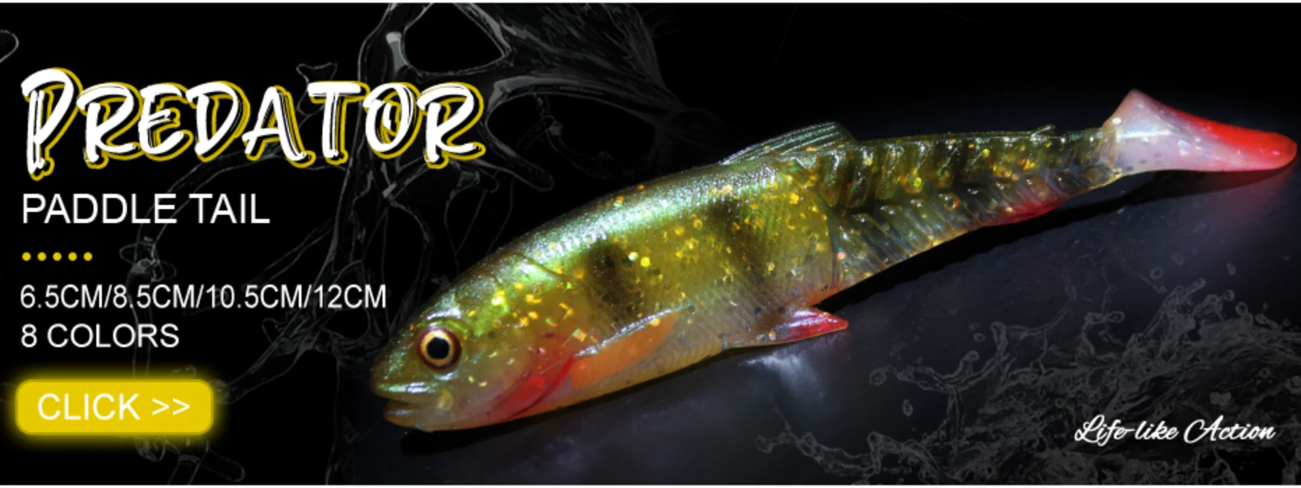 Señuelo de pesca suave Spinpoler 3D río cucaracha paleta cola