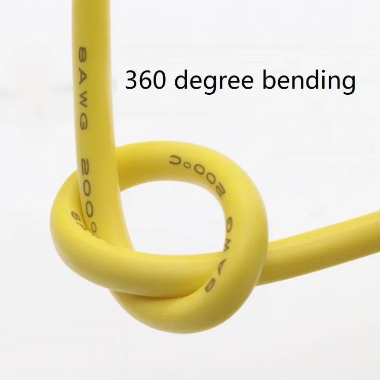 Cable de silicona ultrasuave resistente al calor, cable de cobre Flexible de alta temperatura, 30, 28, 26, 24, 22, 20, 18, 16, 15, 14, 13, 12, 10 AWG, 1M/5M - imagen 5