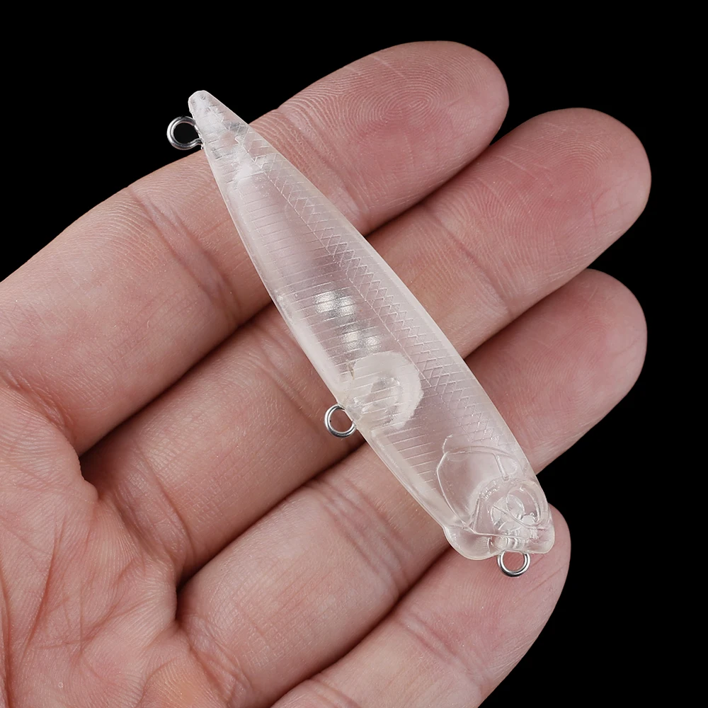 Chan'sHuang-Cebo en blanco sin pintar de 20 piezas, cebo flotante de 65mm y 4,2g, lápiz sonajero de superficie, aparejo de señuelo de pesca Artificial hecho a mano - imagen 3