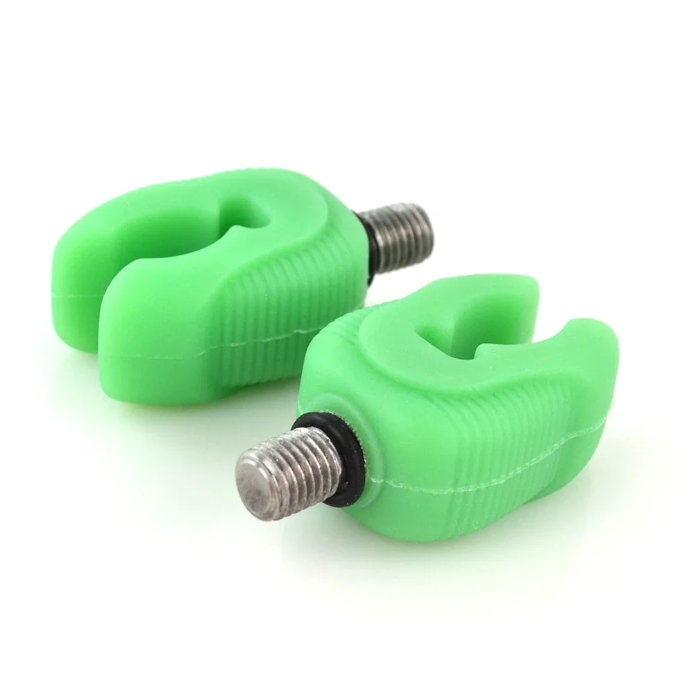 Soportes para glúteos de goma fluorescentes, varilla de descanso para cápsulas, cabezales de descanso, soportes para carpa, empuñaduras para glúteos, 2 uds. - imagen 5