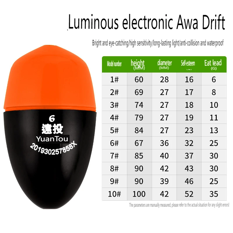 Equipo de pesca PD, luz nocturna, Bo a la deriva, lanzamiento lejano en el mar, pesca nocturna con bola flotante ABS - imagen 4